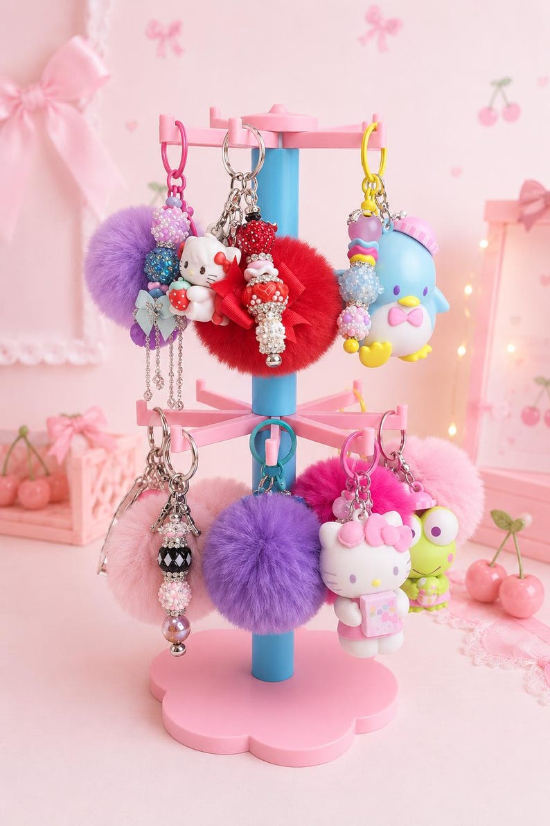 Rotating Keychain Holder – 16 Slots