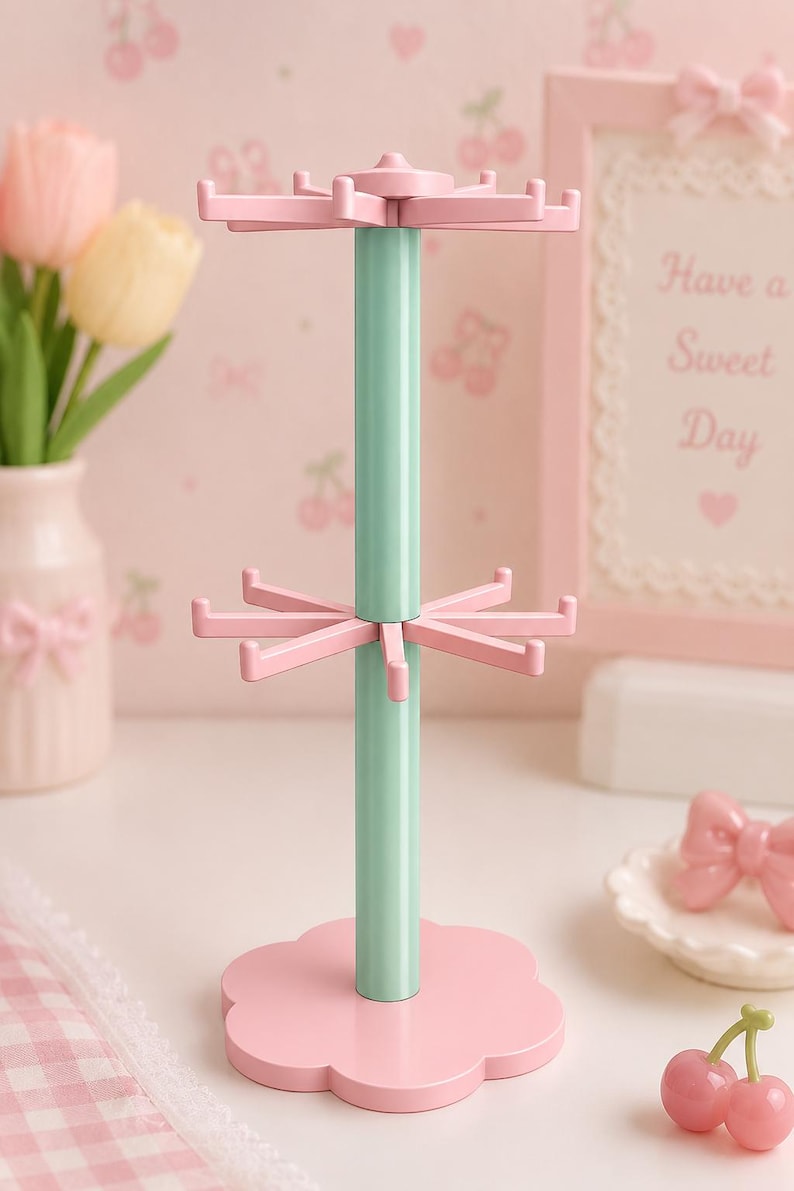 Rotating Keychain Holder – 16 Slots