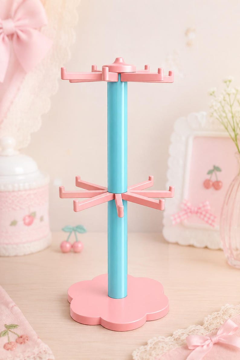 Rotating Keychain Holder – 16 Slots