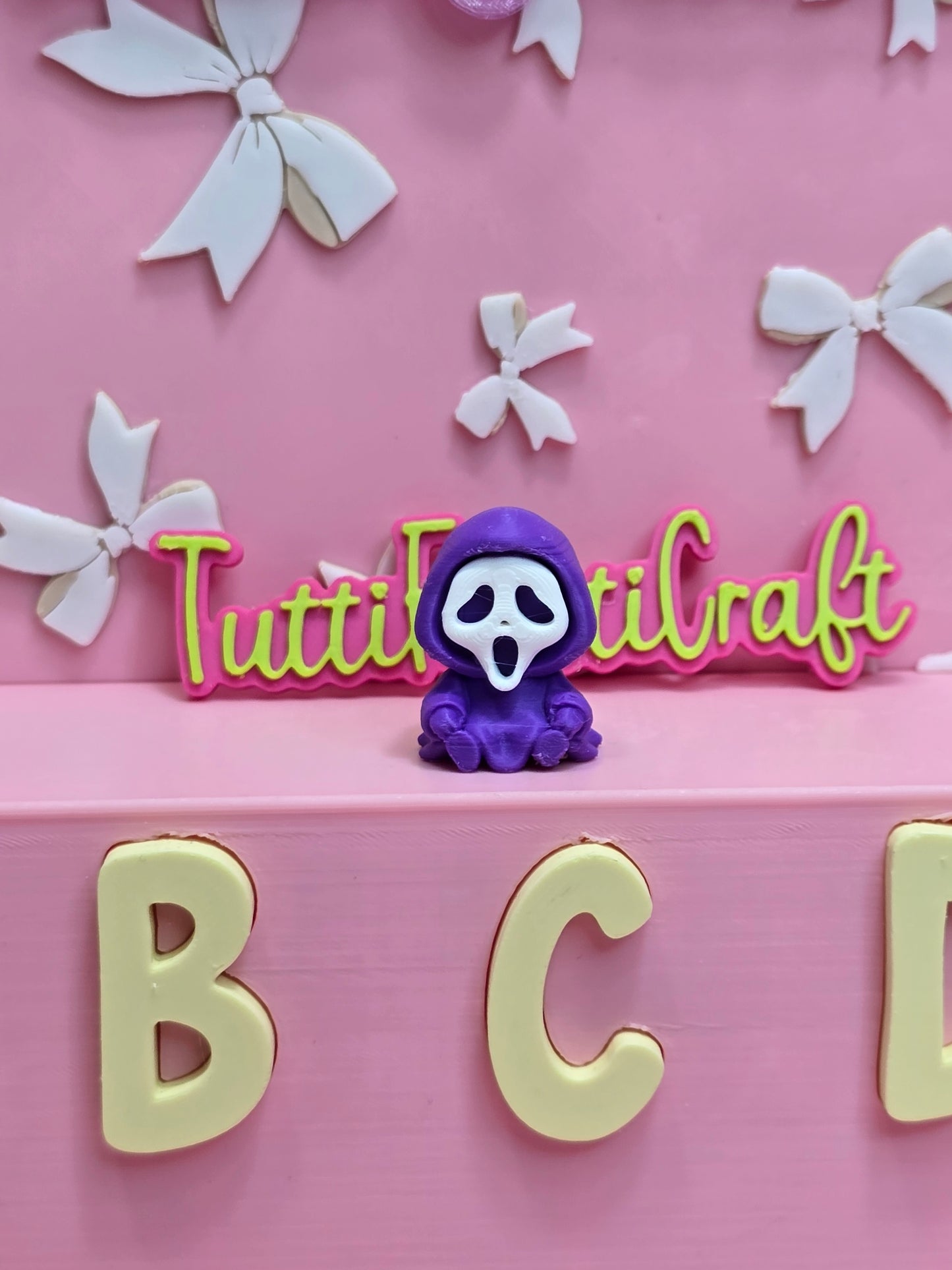 Ghost face pen topper