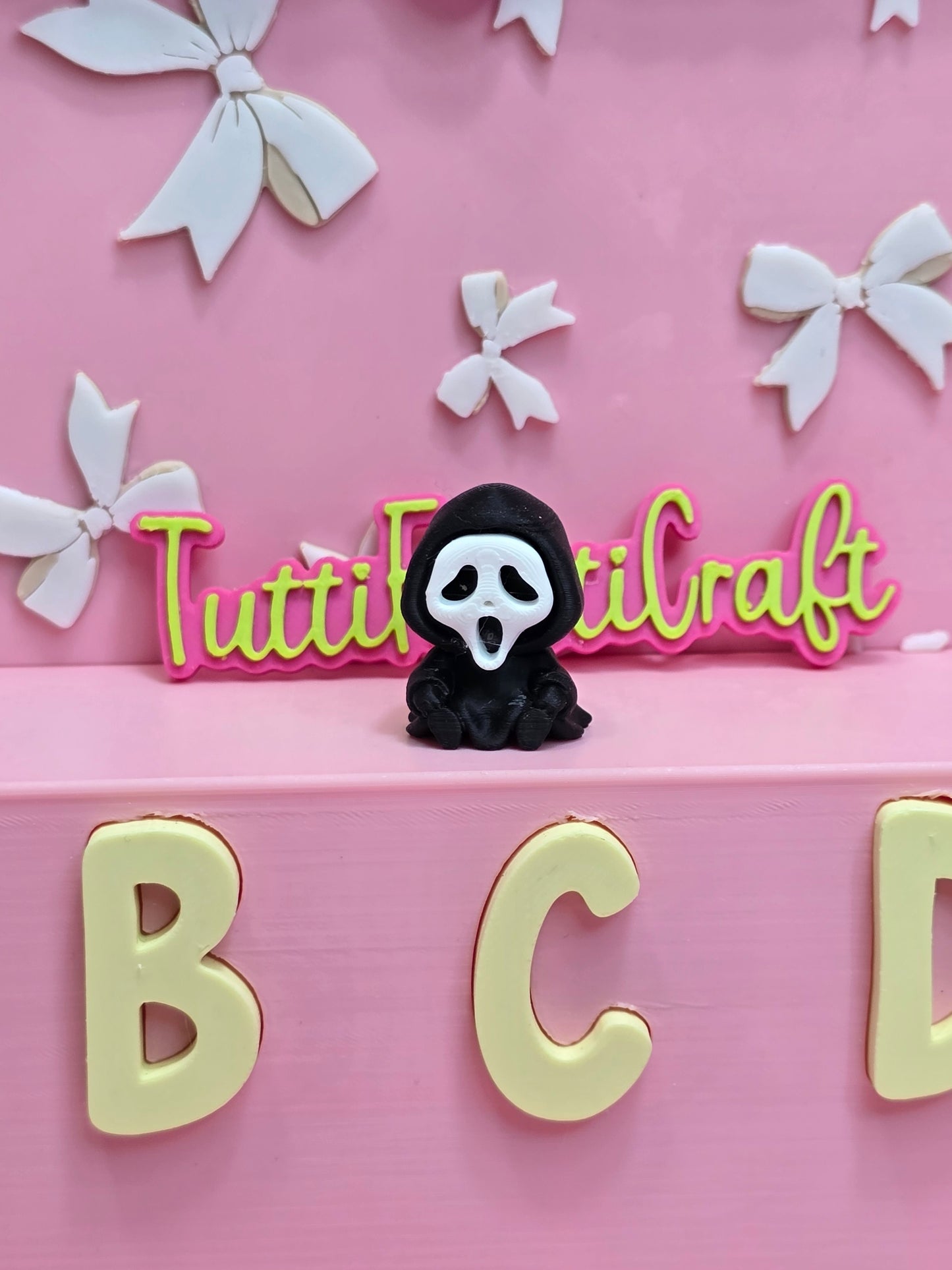 Ghost face pen topper